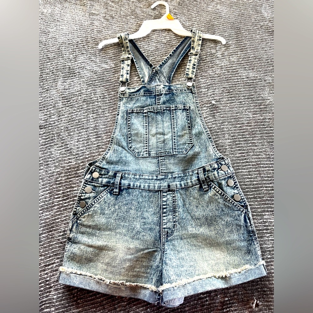 No Boundaries Denim Jumper Shorts